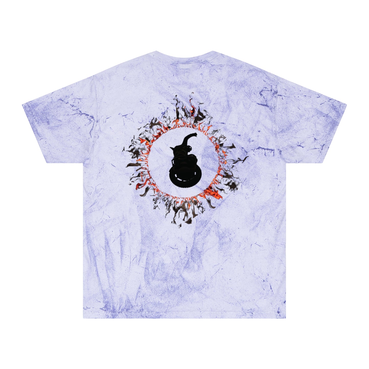 Unicycle Unicorn Red Ring of Fire unisex tshirt