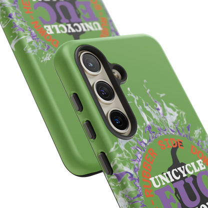 Unicycle Unicorn Purple ring of Fire Tough Case - Durable phone case for EUC fans