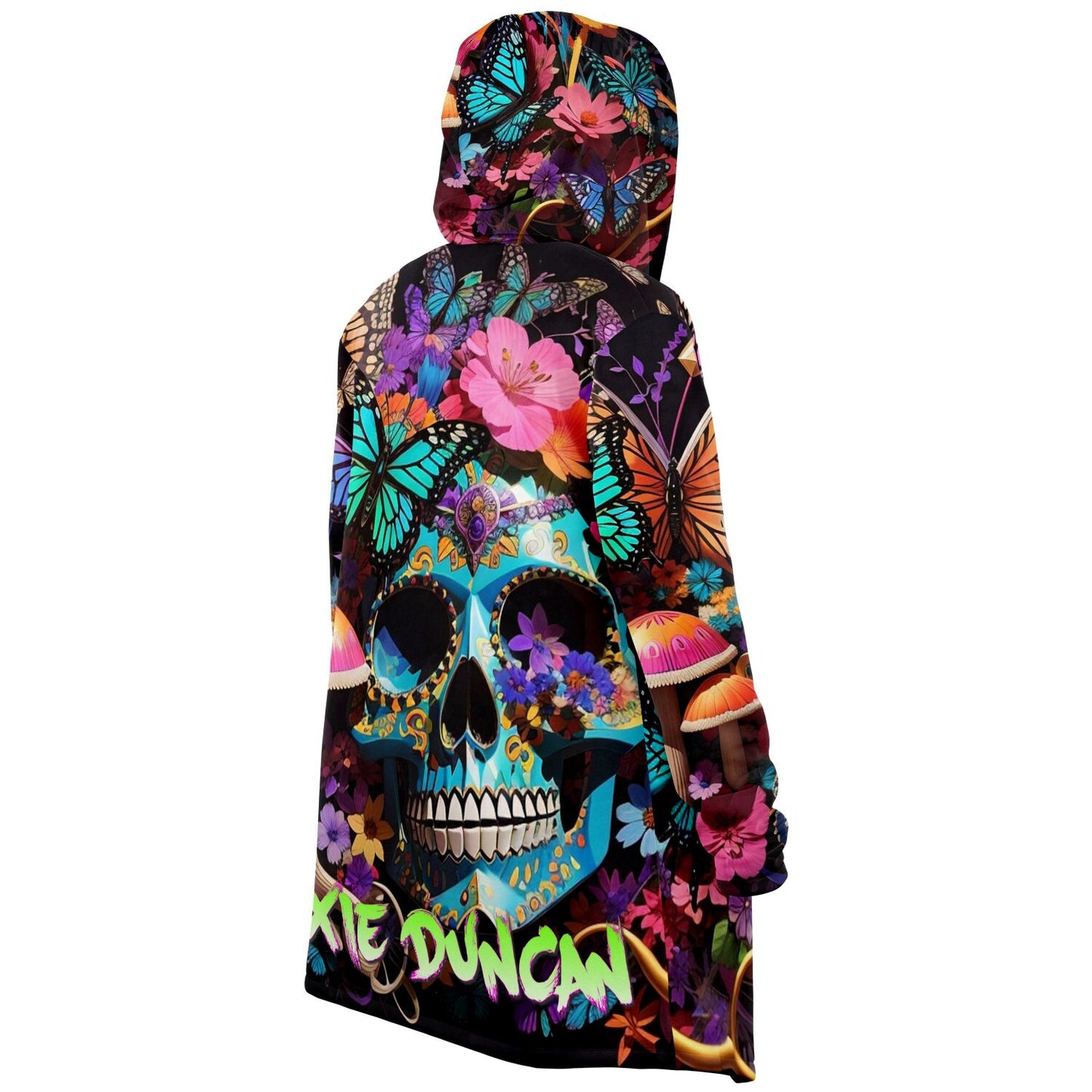 Skulls n Butterflies DWYC Microfleece Cloak