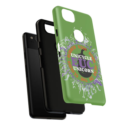 Unicycle Unicorn Purple ring of Fire Tough Case - Durable phone case for EUC fans