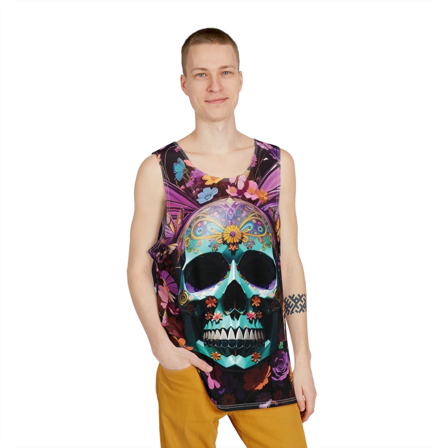 Unbranded Skull #3 Men's Tank