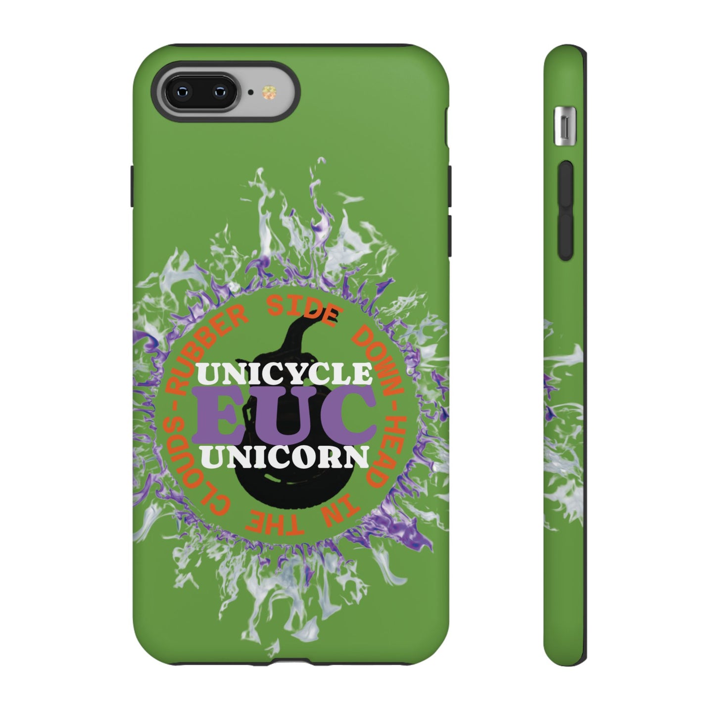 Unicycle Unicorn Purple ring of Fire Tough Case - Durable phone case for EUC fans