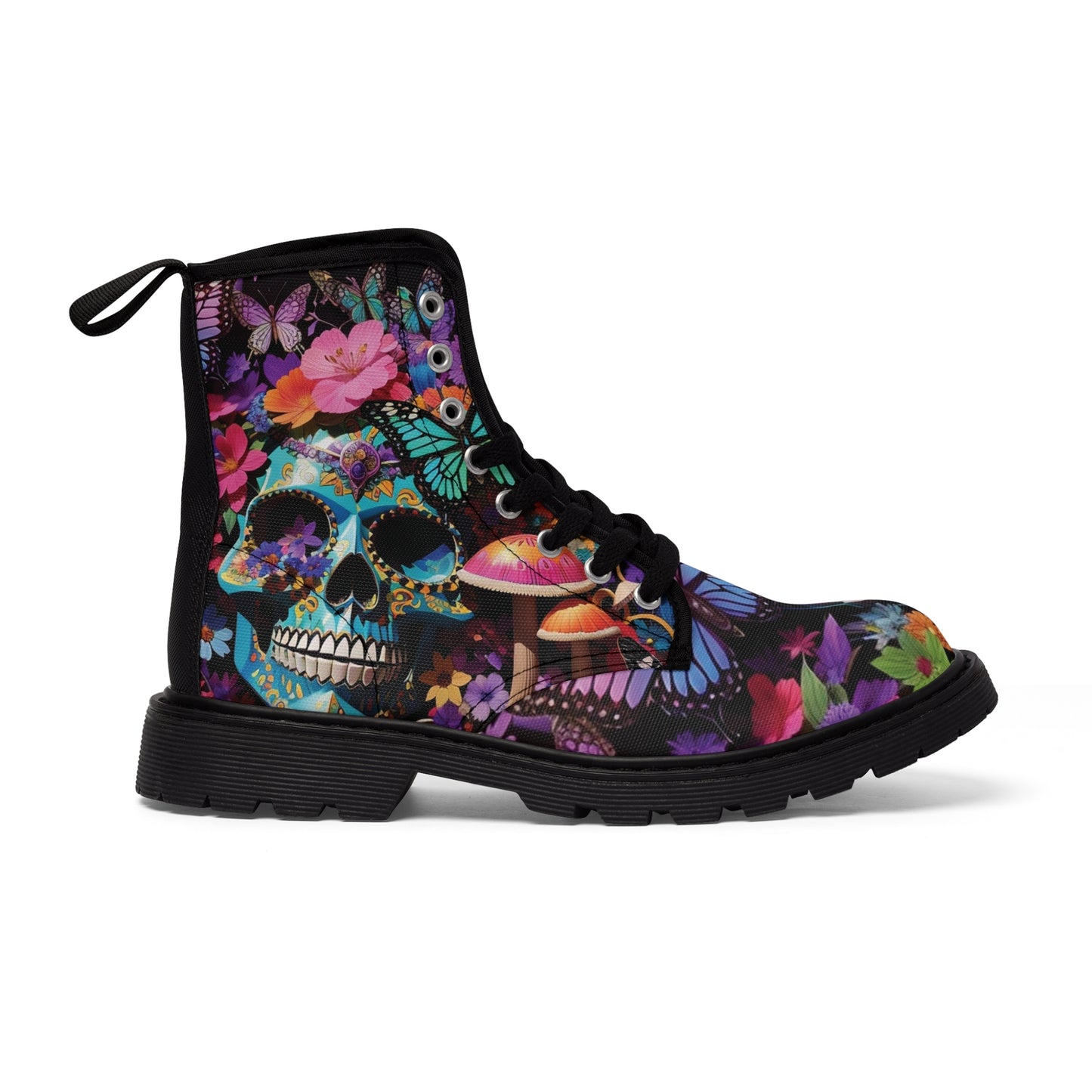 Unbranded Skull #1 Men's Canvas Boots