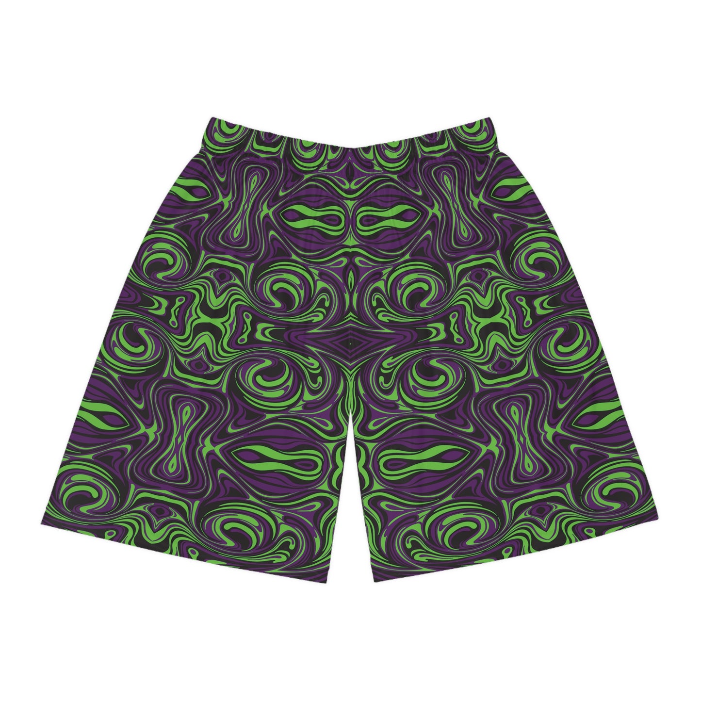 Unbranded Psychedelic Greeple Basketball Shorts