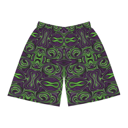 Unbranded Psychedelic Greeple Basketball Shorts