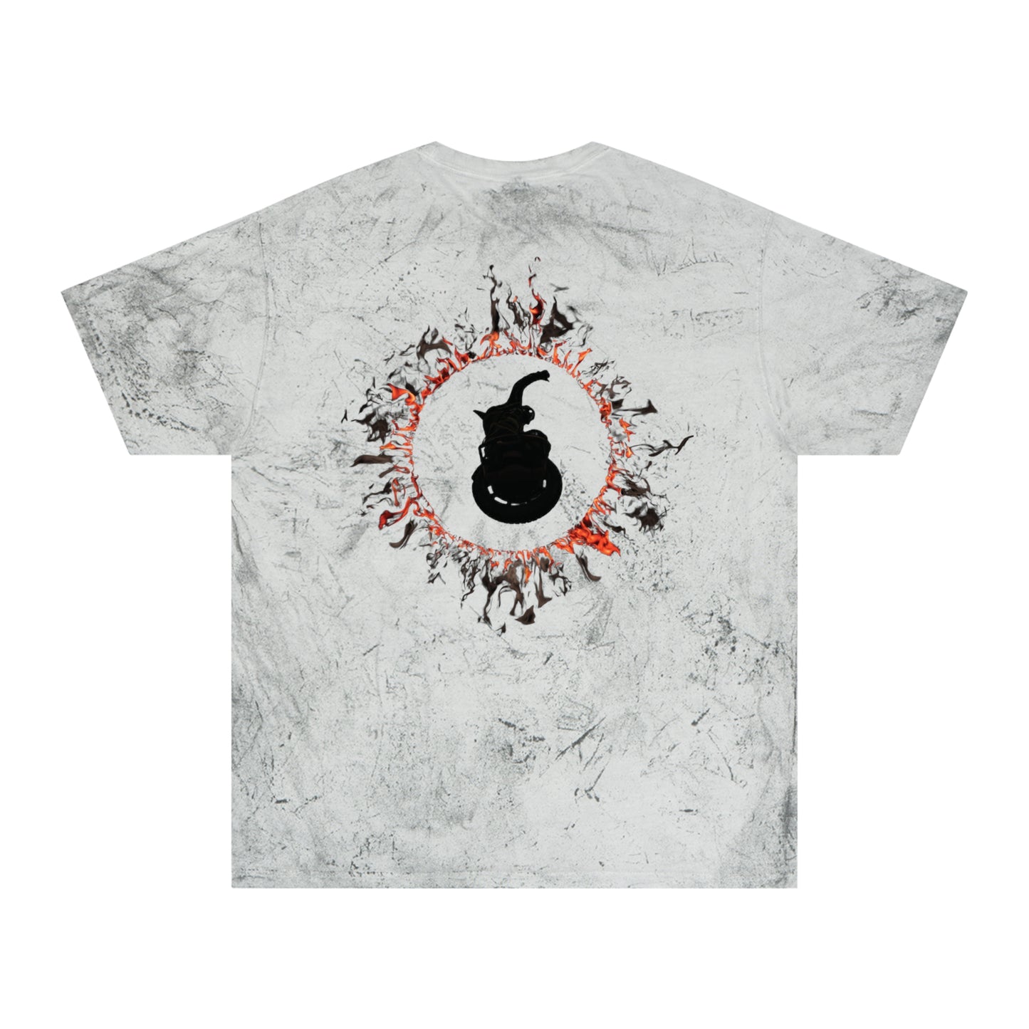 Unicycle Unicorn Red Ring of Fire unisex tshirt