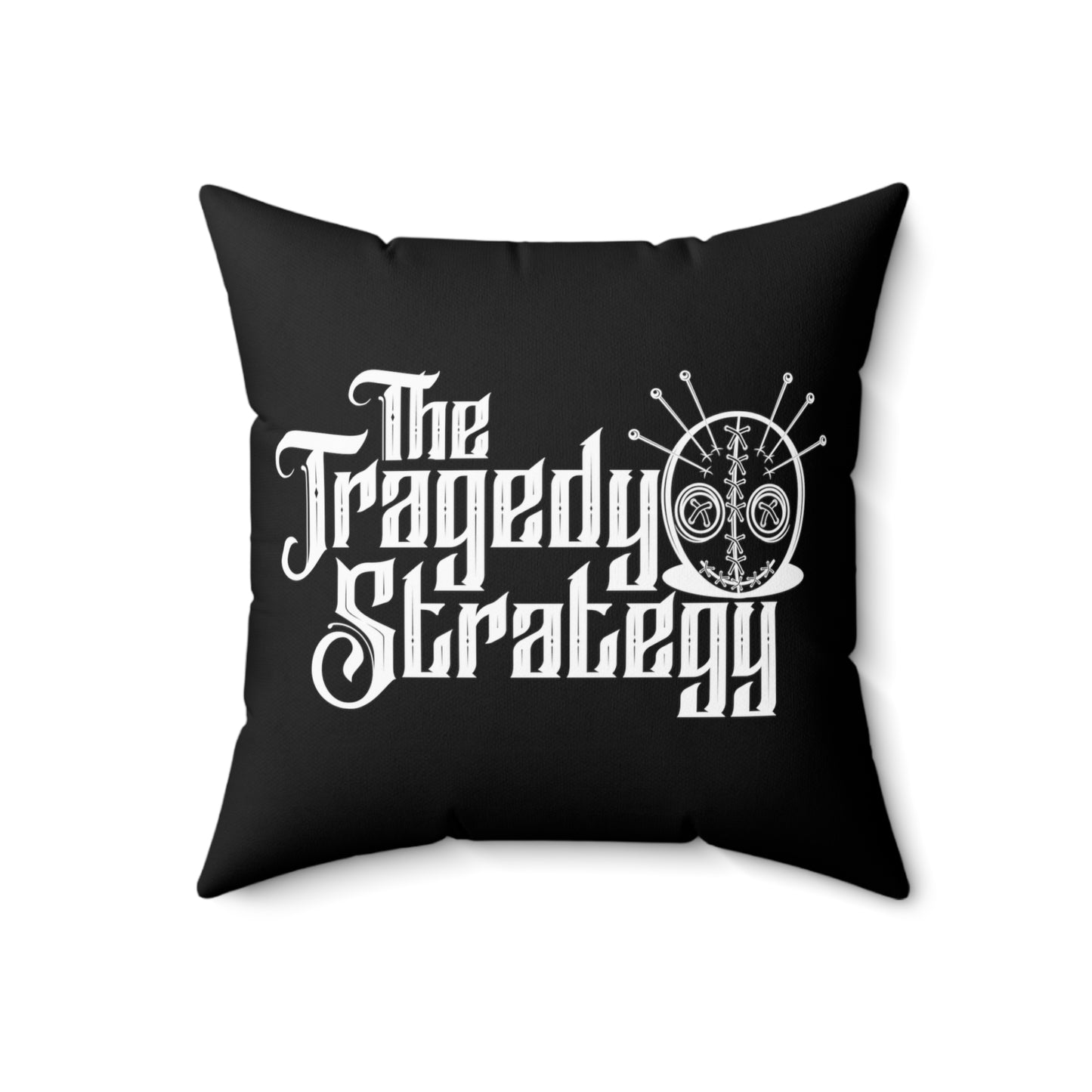 The Tragedy Strategy Save Myself Faux Suede Pillow