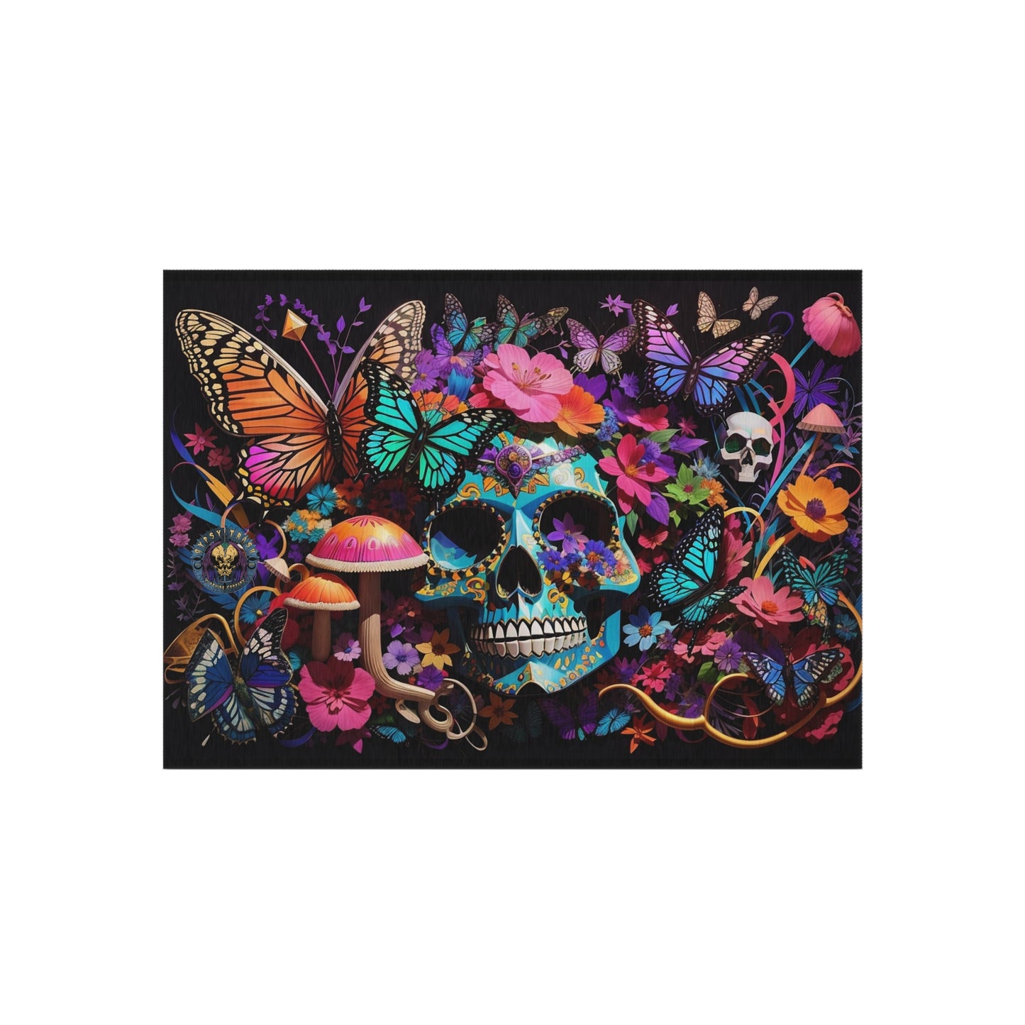 Unbranded Skull #1 Outdoor Rug