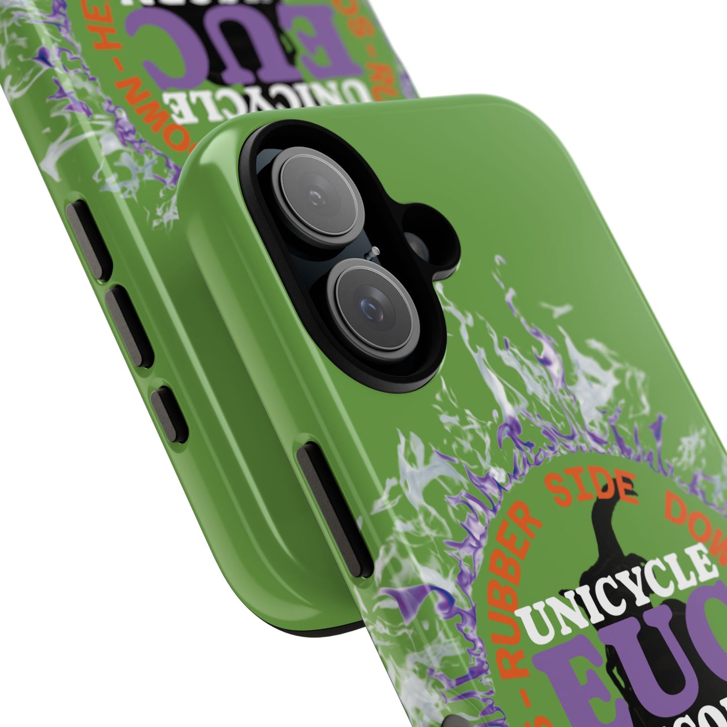 Unicycle Unicorn Purple ring of Fire Tough Case - Durable phone case for EUC fans