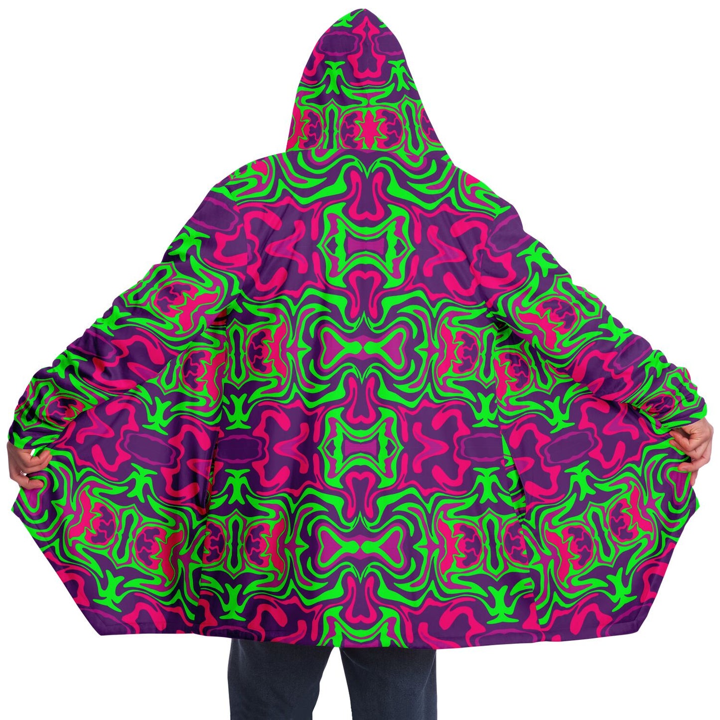 Unbranded Psychedelic Grinkple Microfleece Cloak