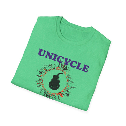 Unicycle Unicorn ring of fire Softstyle Tshirt