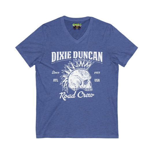 DD Road Crew Unisex Jersey Short Sleeve V-Neck Tee