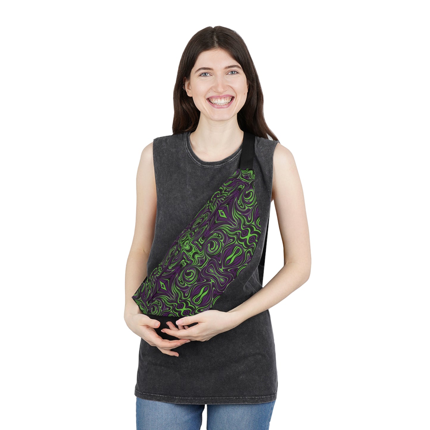 Unbranded Psychedelic Greeple Large Fanny Pack