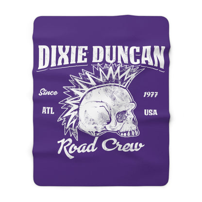 DD Road Crew Sherpa Fleece Blanket (Purple)