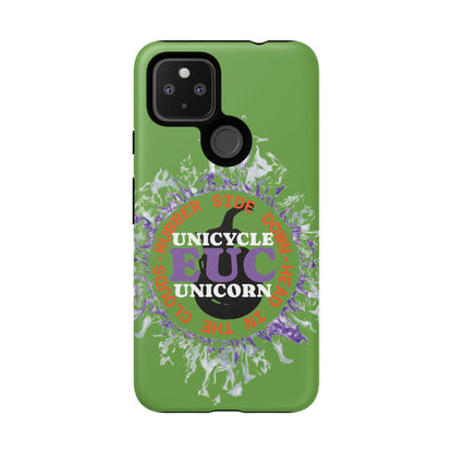Unicycle Unicorn Purple ring of Fire Tough Case - Durable phone case for EUC fans