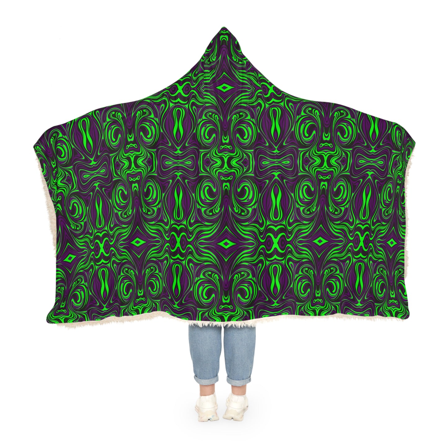 Unbranded Psychedelic Greeple Snuggle Blanket