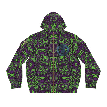 Full-Zip GTCC Psychedelic Greenple Hoodie