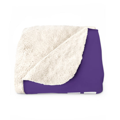 DD Road Crew Sherpa Fleece Blanket (Purple)