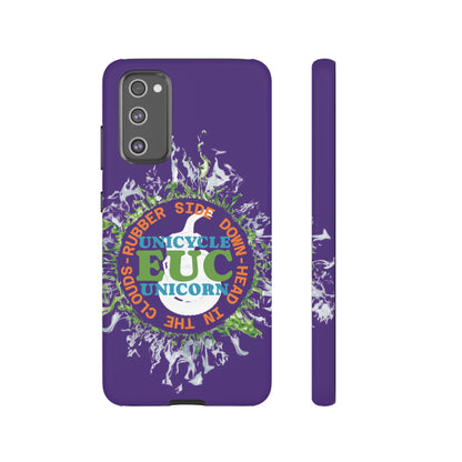 Unicycle Unicorn ring of Fire Tough Case - Durable phone case for EUC fans (purple)