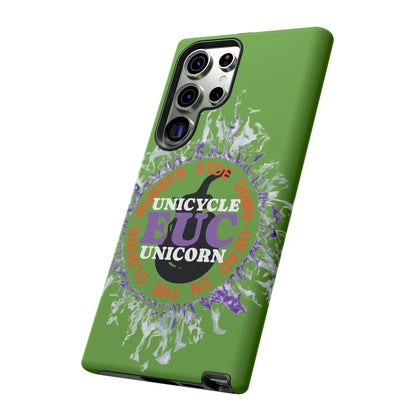 Unicycle Unicorn Purple ring of Fire Tough Case - Durable phone case for EUC fans