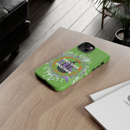 Unicycle Unicorn Purple ring of Fire Tough Case - Durable phone case for EUC fans