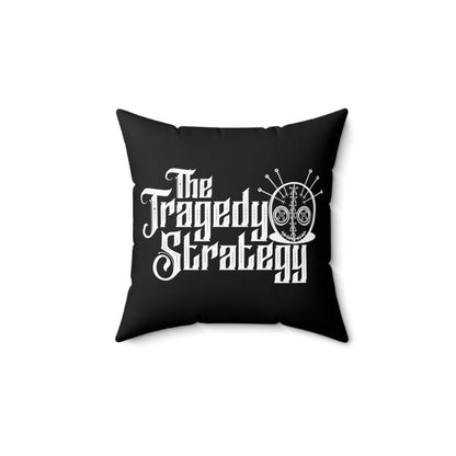 The Tragedy Strategy Save Myself Faux Suede Pillow