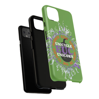 Unicycle Unicorn Purple ring of Fire Tough Case - Durable phone case for EUC fans