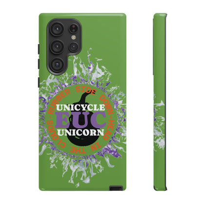 Unicycle Unicorn Purple ring of Fire Tough Case - Durable phone case for EUC fans