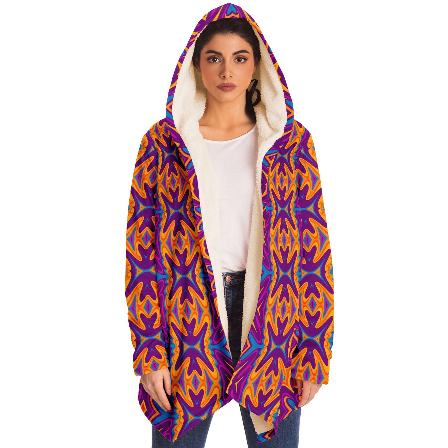 Unbranded Psychedelic Oblink Microfleece Cloak