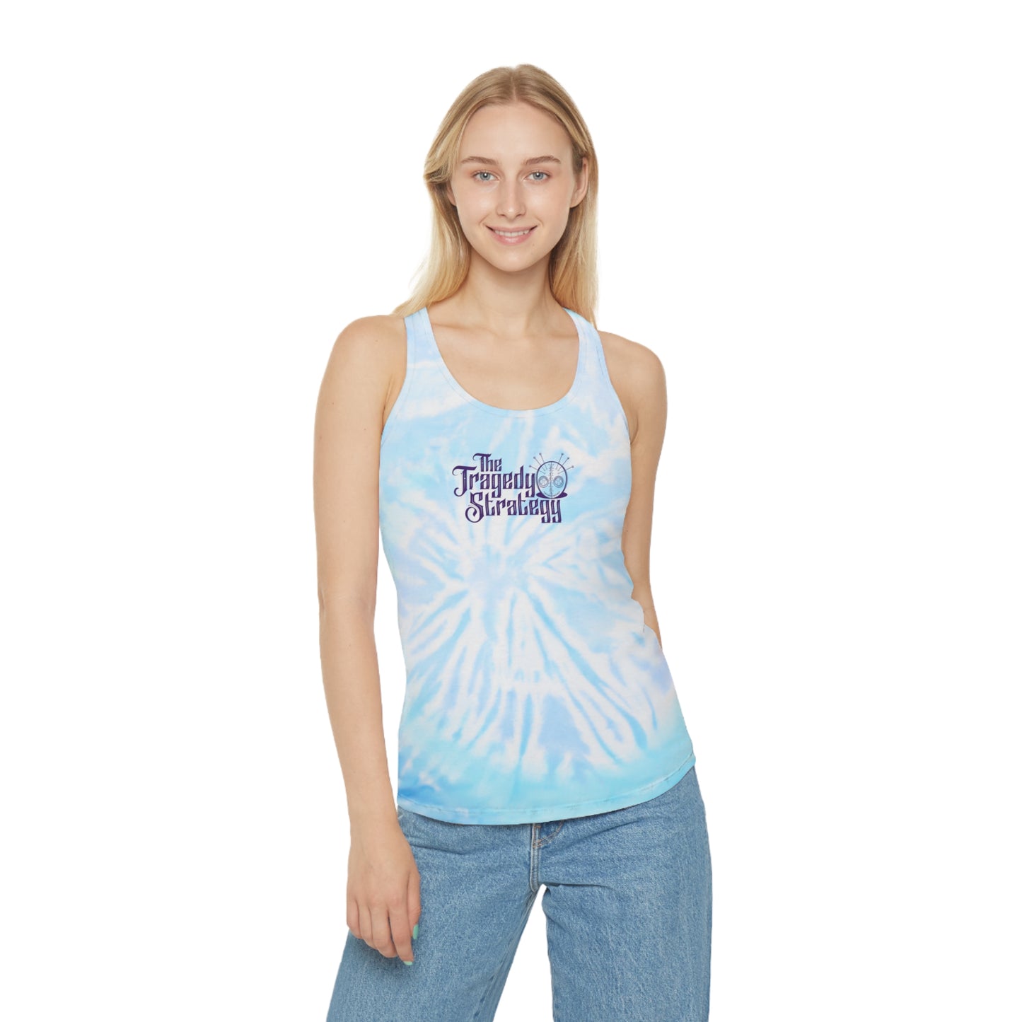 The Tragedy Strategy Tie Dye Racerback Tank Top