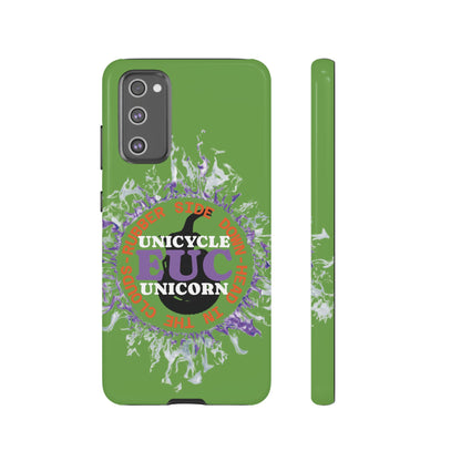 Unicycle Unicorn Purple ring of Fire Tough Case - Durable phone case for EUC fans