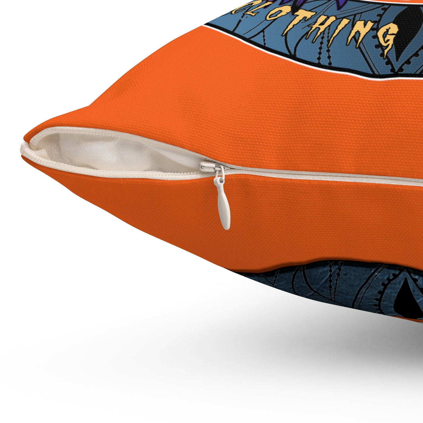 GTCC Spun Polyester Square Pillow (Orange)