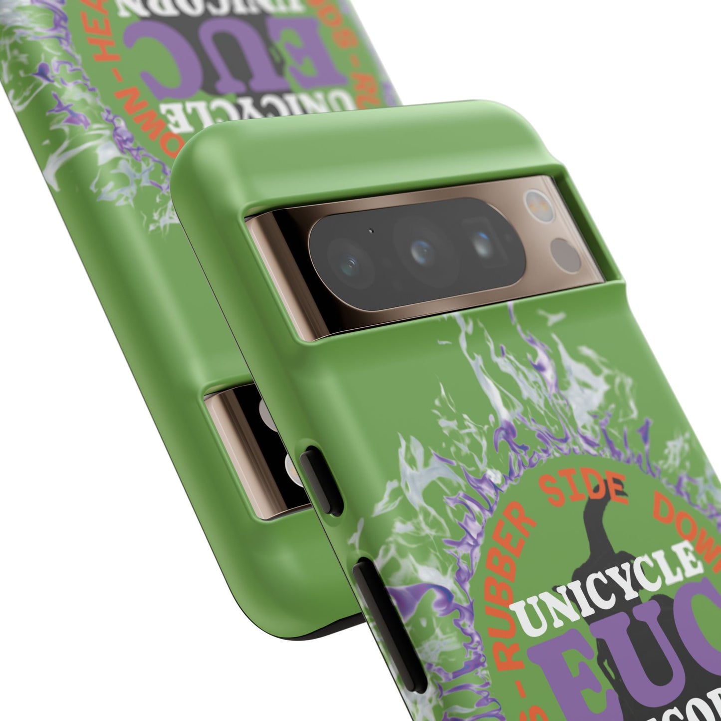 Unicycle Unicorn Purple ring of Fire Tough Case - Durable phone case for EUC fans