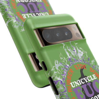 Unicycle Unicorn Purple ring of Fire Tough Case - Durable phone case for EUC fans