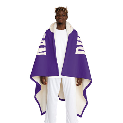 DD Road Crew Hooded Sherpa Fleece Blanket (Purple)