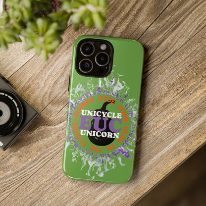 Unicycle Unicorn Purple ring of Fire Tough Case - Durable phone case for EUC fans
