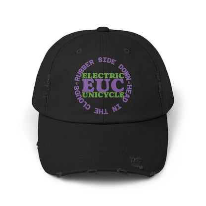 Unicycle Unicorn EUC Distressed Cap