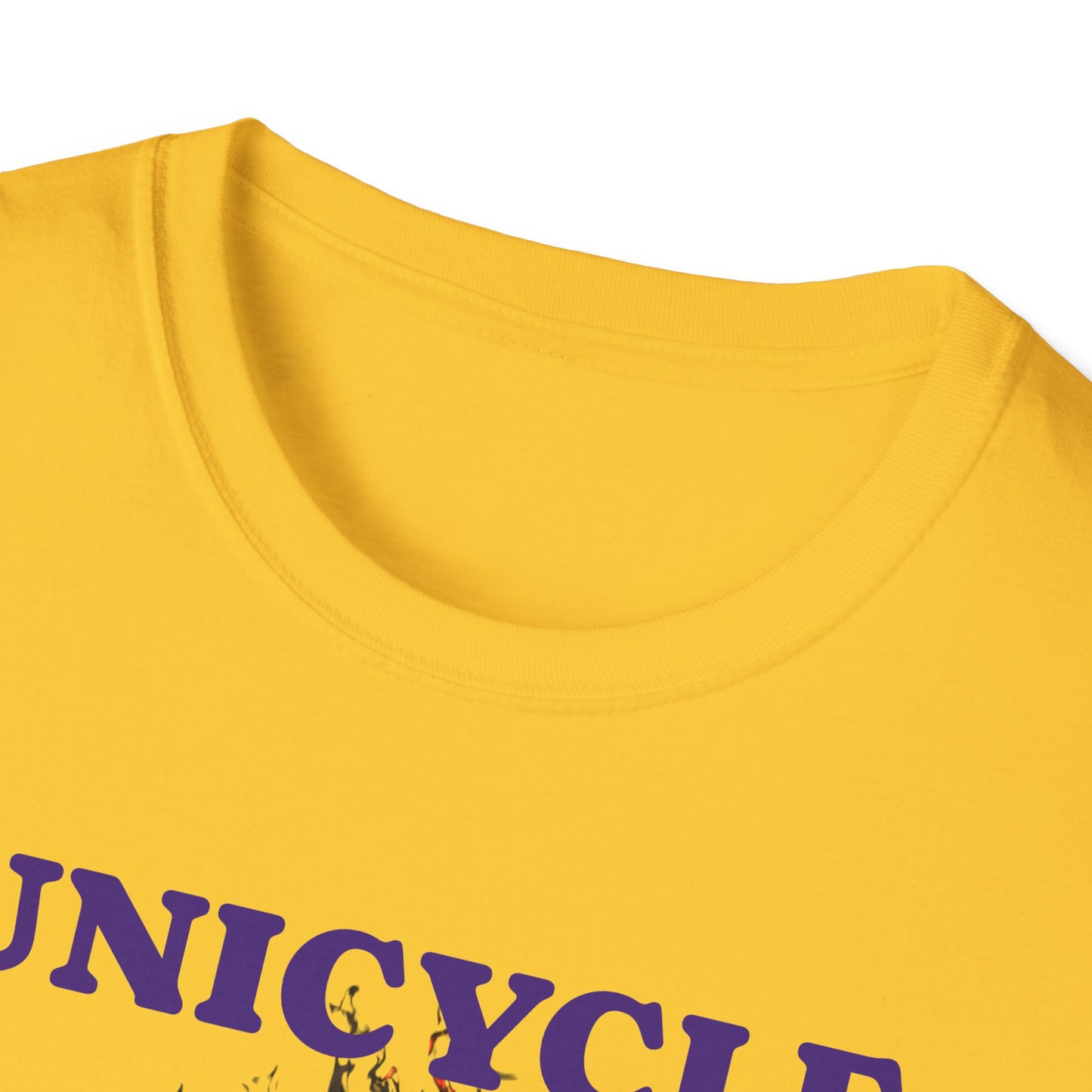 Unicycle Unicorn ring of fire Softstyle Tshirt