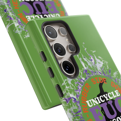 Unicycle Unicorn Purple ring of Fire Tough Case - Durable phone case for EUC fans