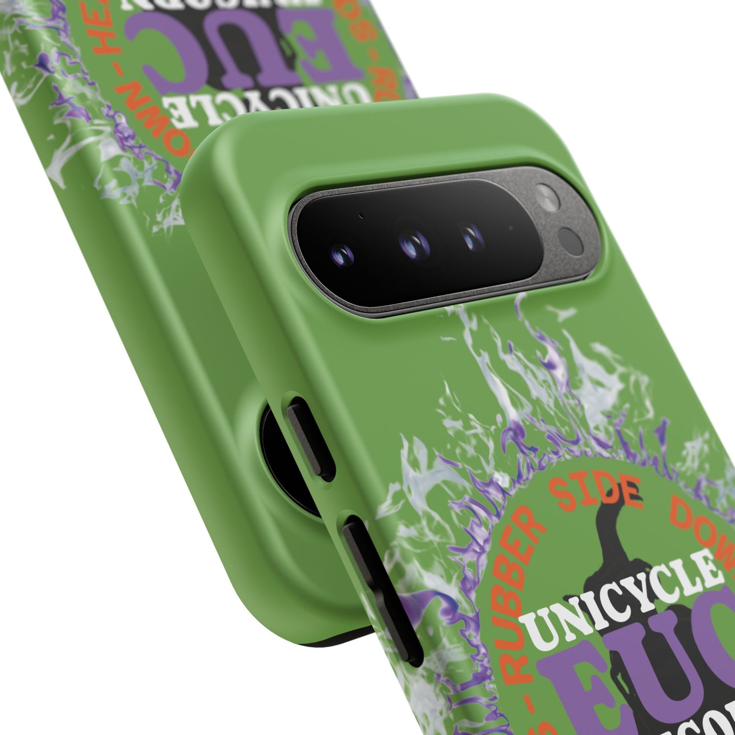 Unicycle Unicorn Purple ring of Fire Tough Case - Durable phone case for EUC fans