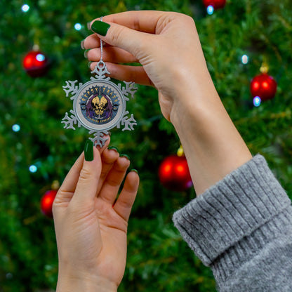 GTCC Pewter Snowflake Ornament