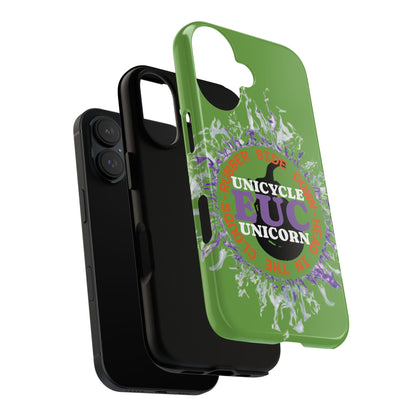 Unicycle Unicorn Purple ring of Fire Tough Case - Durable phone case for EUC fans