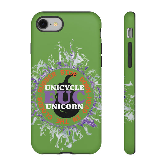 Unicycle Unicorn Purple ring of Fire Tough Case - Durable phone case for EUC fans