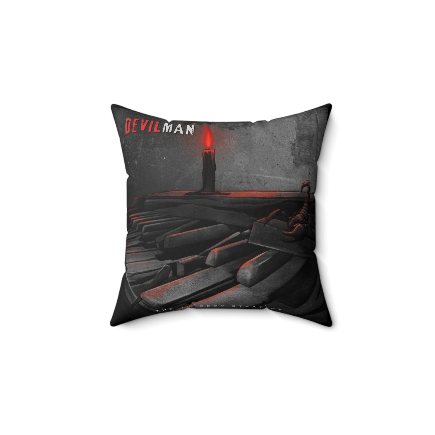 The Tragedy Strategy DevilMan Faux Suede Pillow