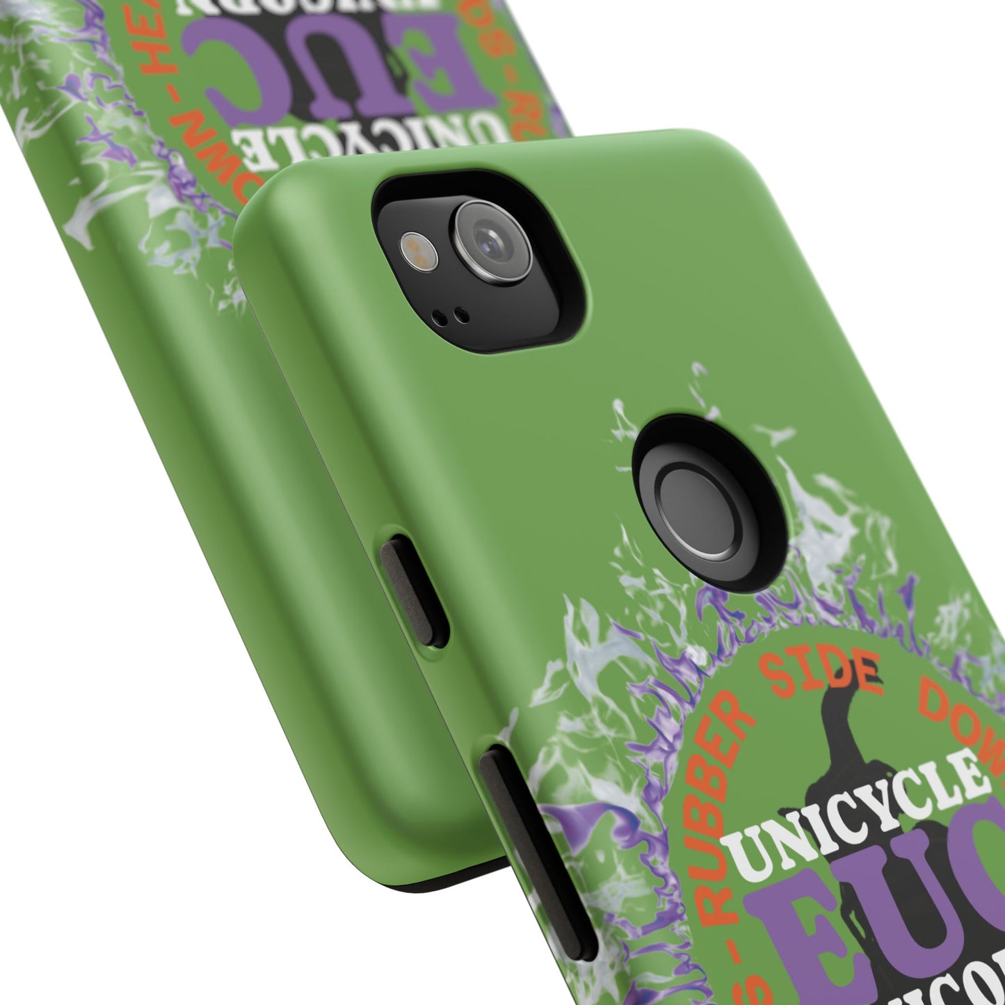 Unicycle Unicorn Purple ring of Fire Tough Case - Durable phone case for EUC fans