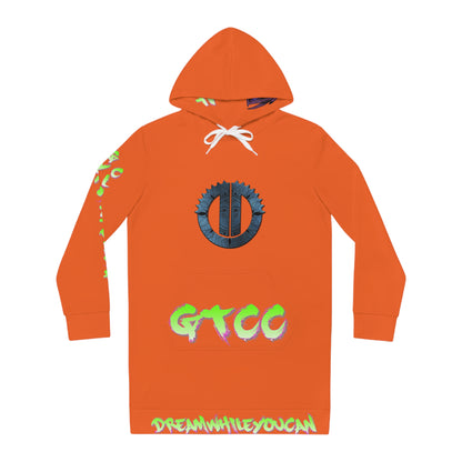 GTCC Womens Hoodie Dress (Orange)