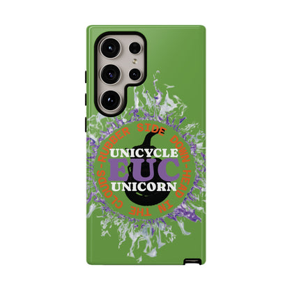 Unicycle Unicorn Purple ring of Fire Tough Case - Durable phone case for EUC fans