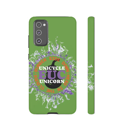 Unicycle Unicorn Purple ring of Fire Tough Case - Durable phone case for EUC fans
