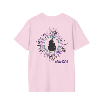 Unicycle Unicorn ring of fire Softstyle Tshirt
