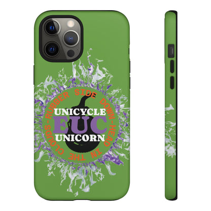 Unicycle Unicorn Purple ring of Fire Tough Case - Durable phone case for EUC fans